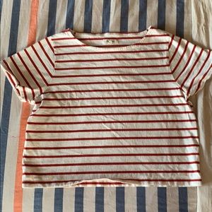 Madewell Box Crop Tee Small